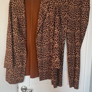Peter Nygard Leopard Print Pantsuit
